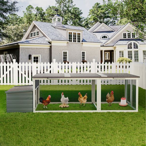 Pebble walk-in wooden chicken coop for 3-5 hens hero view