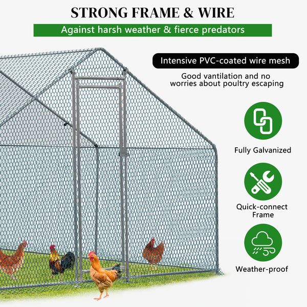 RedBarn walk-in chicken run for 10-12 hens hero view