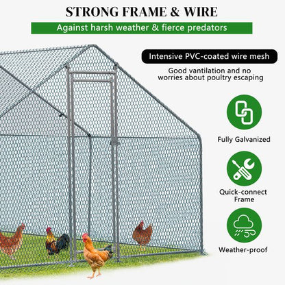 RedBarn walk-in chicken run for 10-12 hens hero view