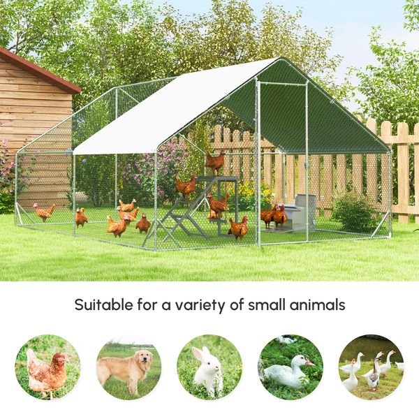 Homestead walk-in chicken run for 12-16 hens hero view