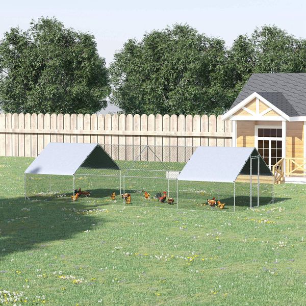 Homestead walk-in chicken run for 12-16 hens hero view