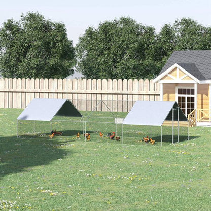 Homestead walk-in chicken run for 12-16 hens hero view