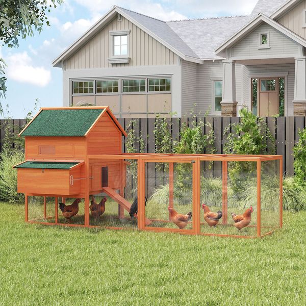 Ranger Chicken Coop with Run for 8-10 Hens - 137 in length for 8-10 hens