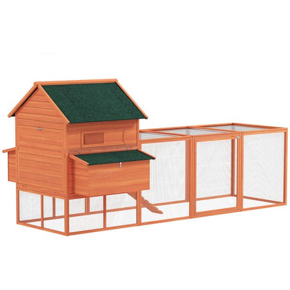 Ranger chicken coop with run for 8-10 hens hero view