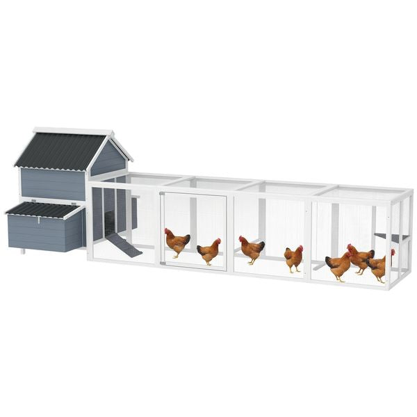 Heritage chicken coop with run for 10-15 hens hero view