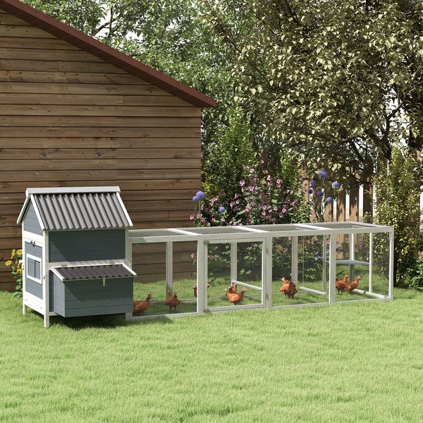 Heritage Chicken Coop with Run for 10-15 Hens - 156 in length for 10-15 hens