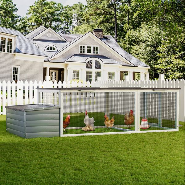 Pebble walk-in wooden chicken coop for 3-5 hens hero view