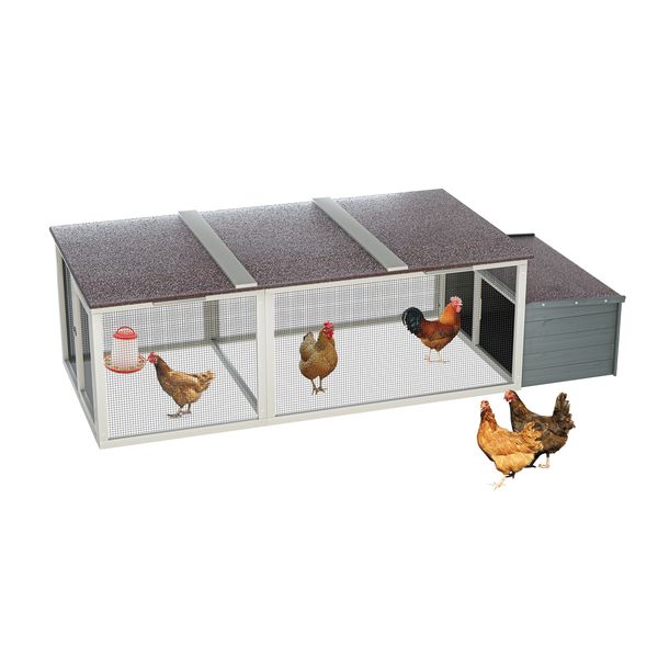 Pebble walk-in wooden chicken coop for 3-5 hens hero view