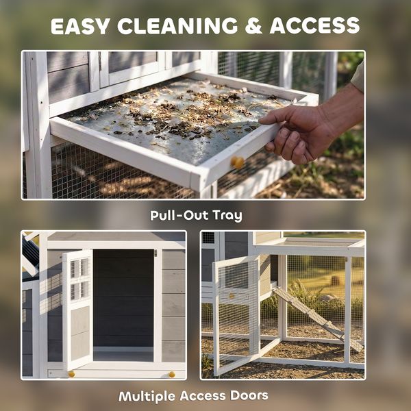 Hatchling chicken coop with run for 2-3 hens hero view