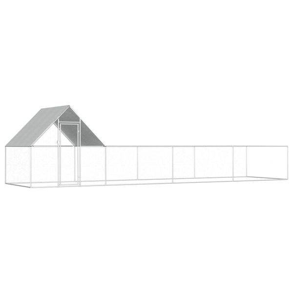 Ironclad commercial chicken run footprint and dimensions view