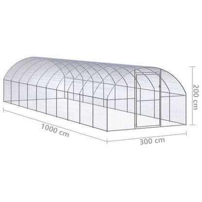 Rampart commercial chicken run for 15-18 hens hero view