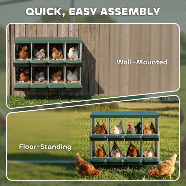 Brood chicken coop accessory for 16-32 hens hero view