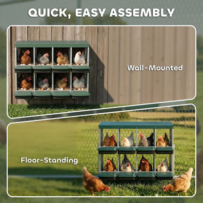 Brood chicken coop accessory for 16-32 hens hero view