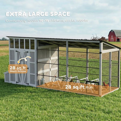 Stronghold walk-in wooden chicken coop side view showing premium wood walk-in with perches and weatherproof roof