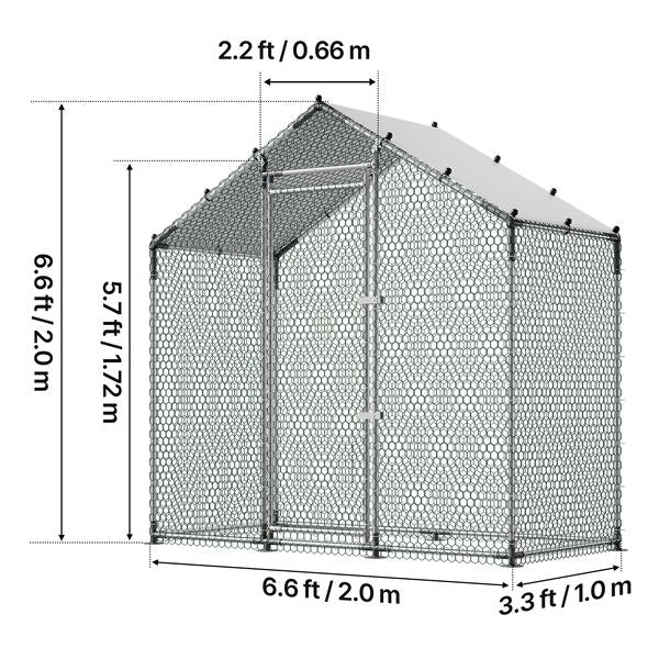 Scout walk-in chicken run for 4-6 hens hero view