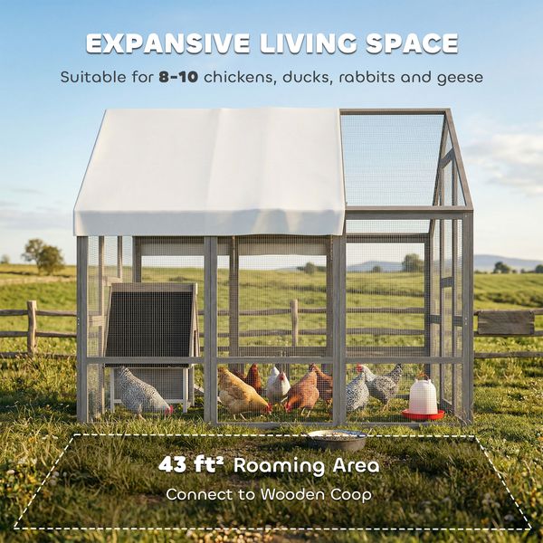 Cascade Walk-In Chicken Coop for 8-10 Hens - mid-size walk-in footprint for 8-10 hens