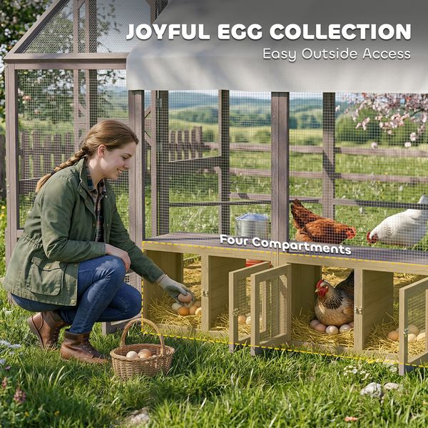 Cascade walk-in wooden chicken coop for 8-10 hens hero view