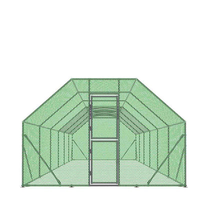 Magnum commercial chicken run footprint and dimensions view