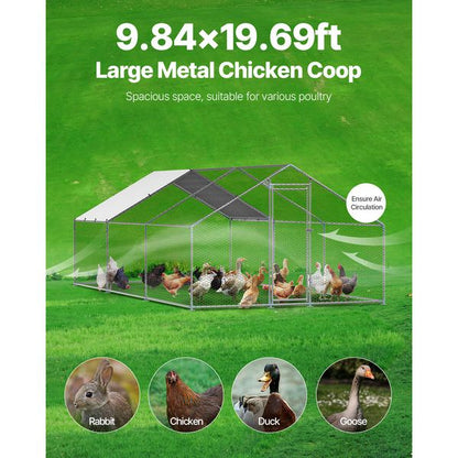 Westfield walk-in chicken run side view showing high-stock spire-roof run for 14-18 hens