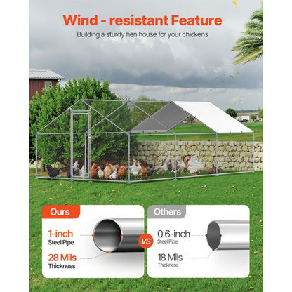 Westfield walk-in chicken run footprint and dimensions view